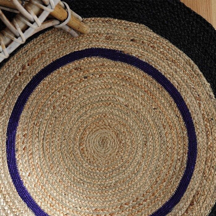 Tappeto in iuta Sofia / Cachi scuro