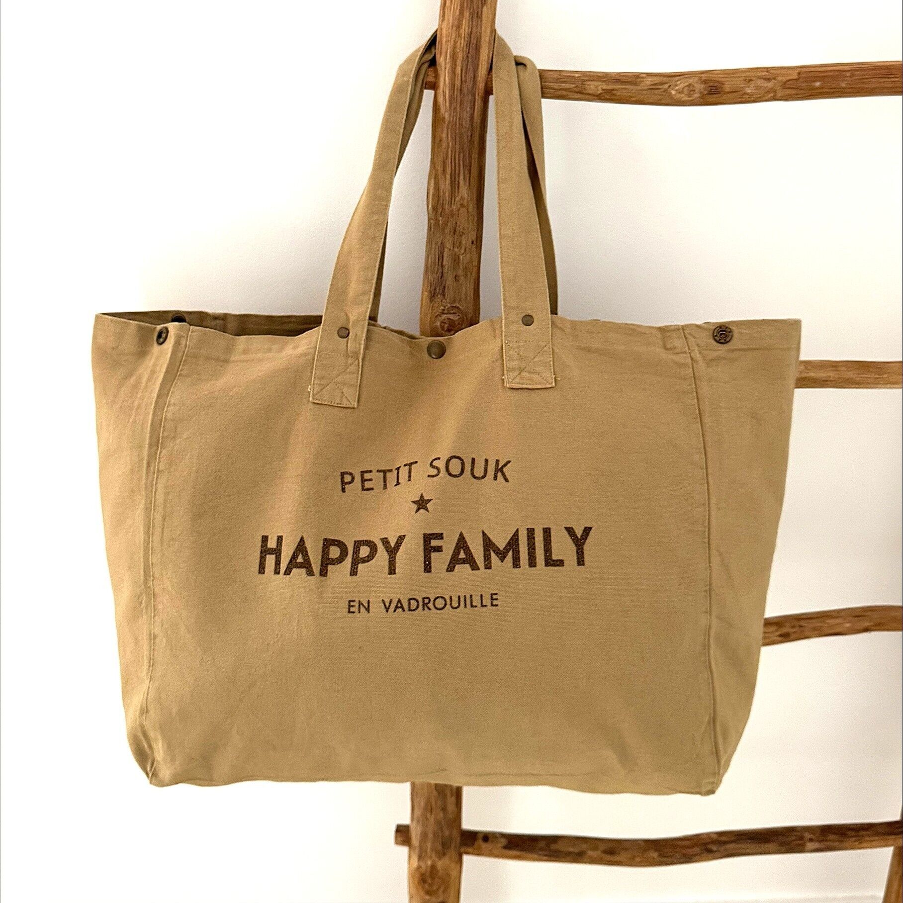 Grand Cabas " Petit Souk Happy Family en Vadrouille- 6 coloris au choix