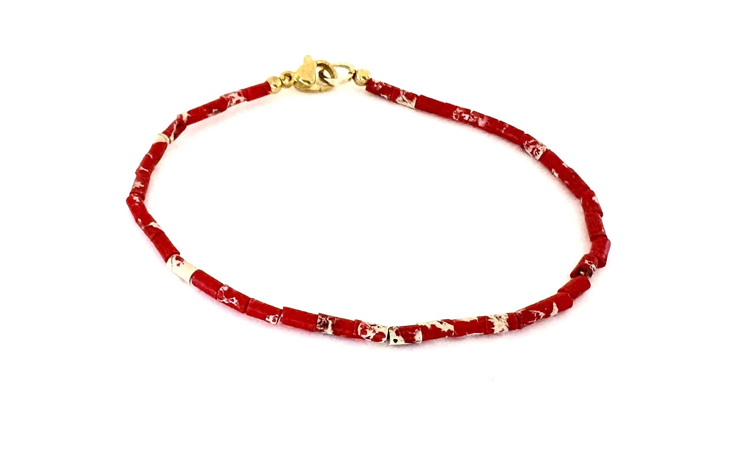 Bracciale pietra dell'imperatore rossa