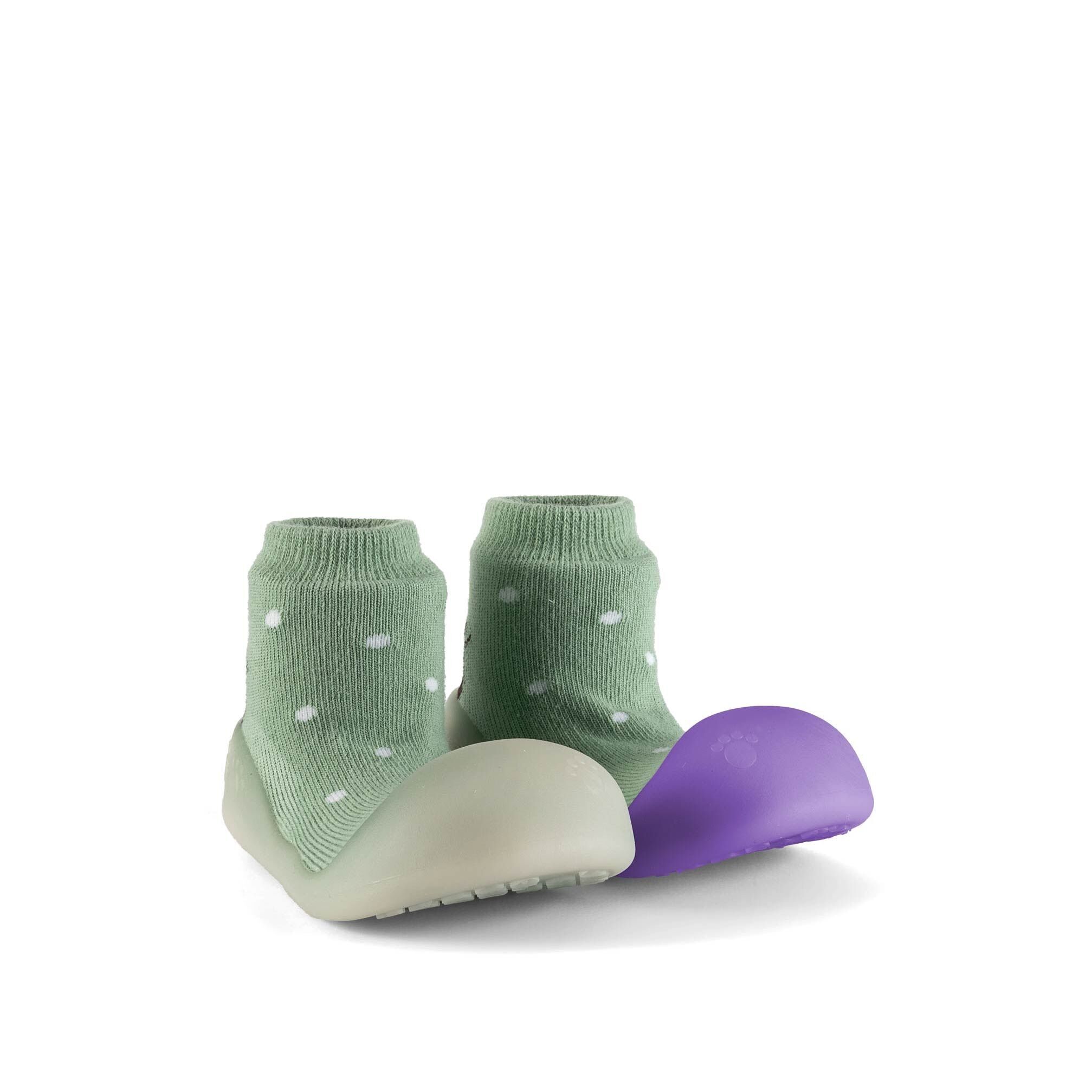 Babyschuhe, die im Sonnenlicht die Farbe wechseln (Grünes Eichhörnchen-Großzehen-Chamäleon)