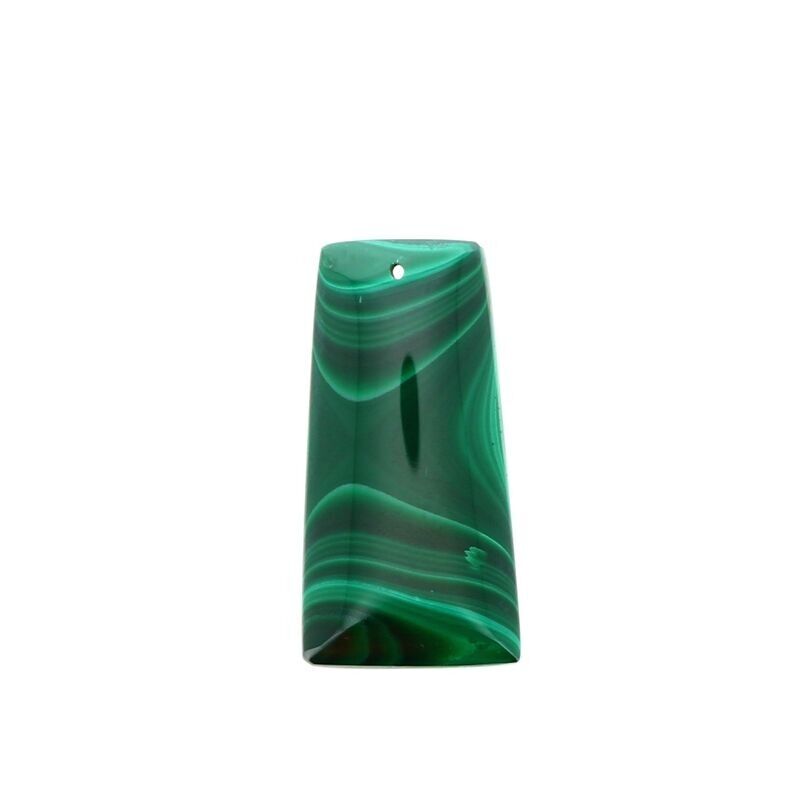 Ciondoli in vera malachite 33 x 17 mm