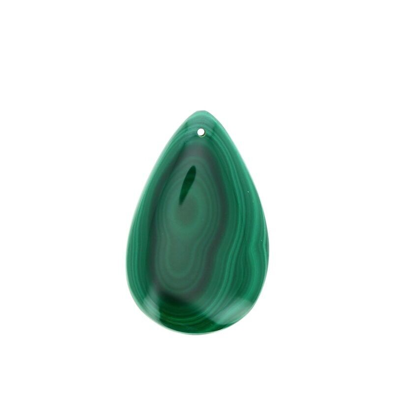Ciondoli in vera malachite 35 x 22 mm