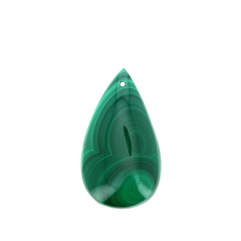Ciondoli in vera malachite 36 x 20 mm