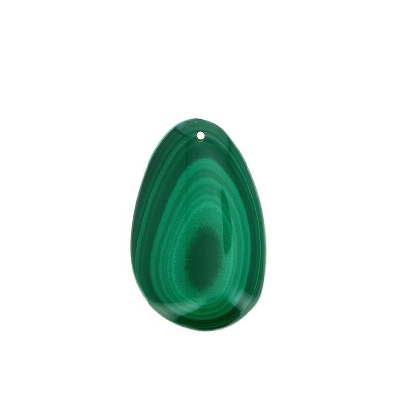 Ciondoli in vera malachite 32 x 21 mm