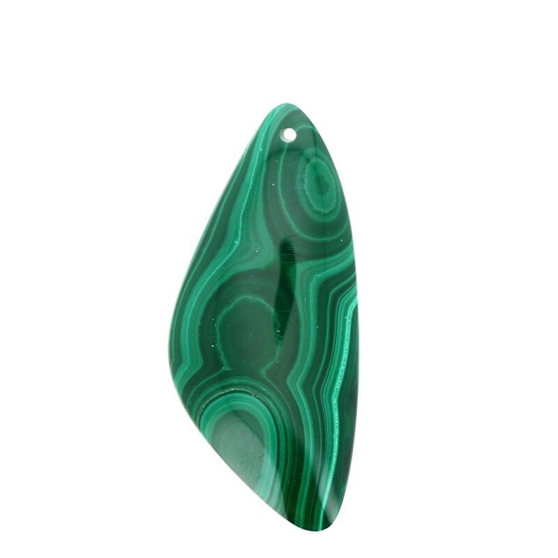 Ciondoli in vera malachite 47 x 21 mm