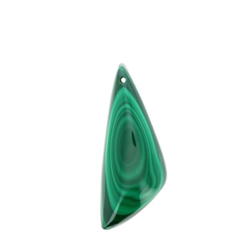 Ciondoli in vera malachite 40 x 16 mm