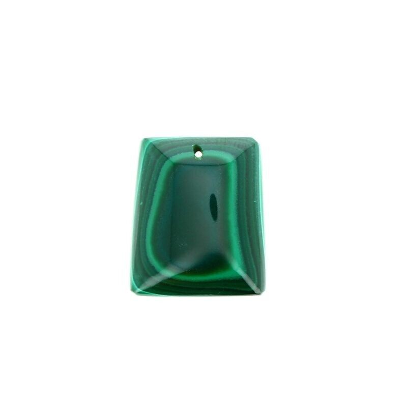 Ciondoli in vera malachite 24 x 20 mm