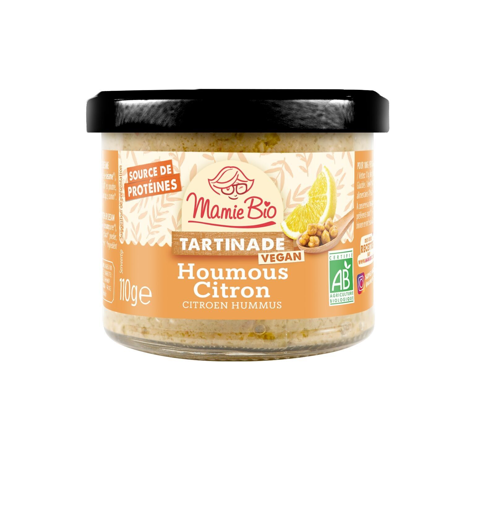 Mamie Bio - Zitronen-Hummus-Aufstrich 110 g