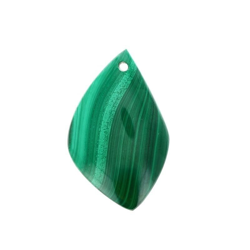 Ciondoli in vera malachite 40 x 25 mm