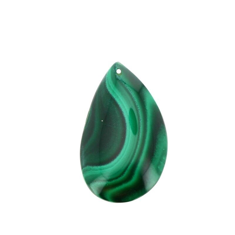 Ciondoli in vera malachite 36 x 22 mm