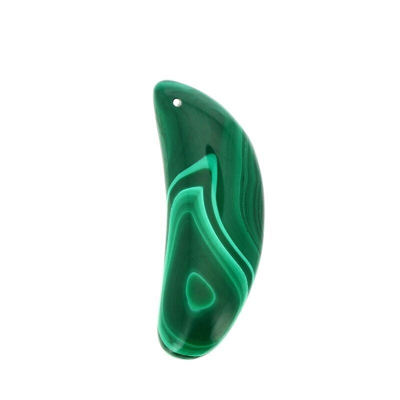 Ciondoli in vera malachite 42 x 15 mm