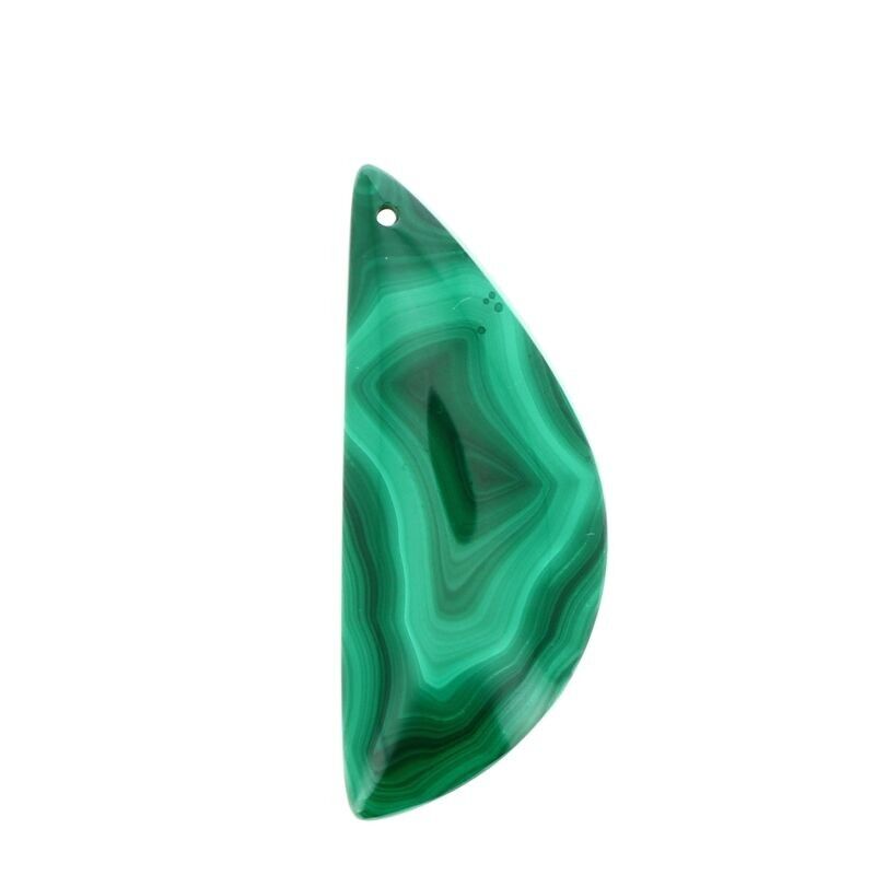Ciondoli in vera malachite 45 x 18 mm