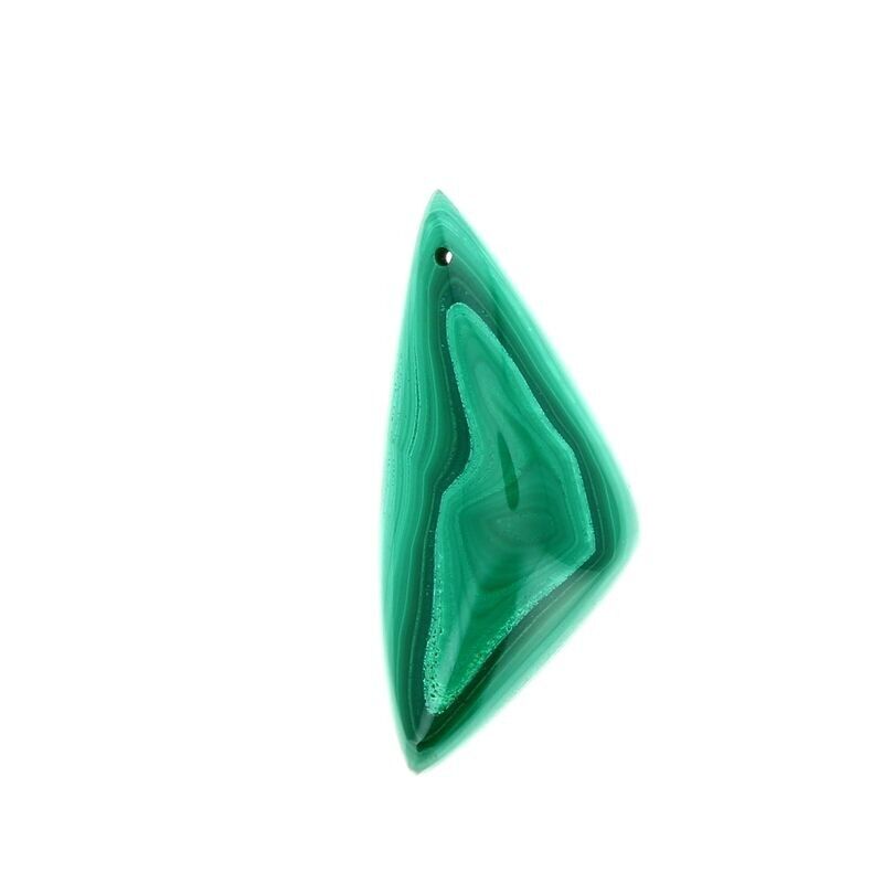 Ciondoli in vera malachite 40 x 17 mm