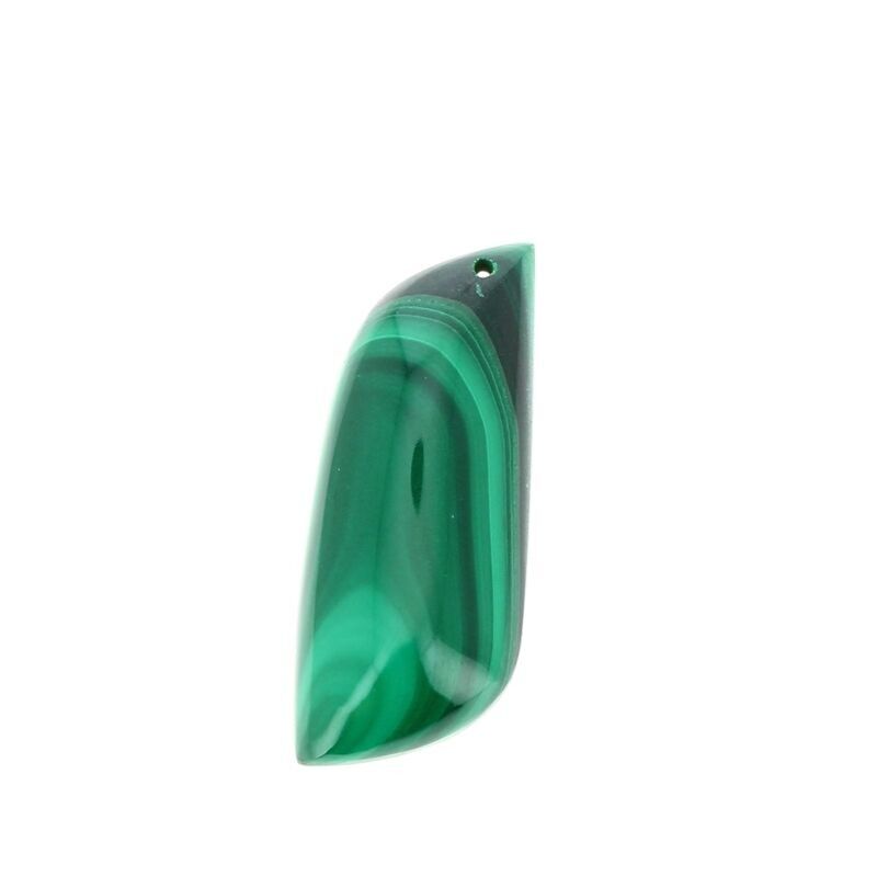 Ciondoli in vera malachite 37 x 16 mm