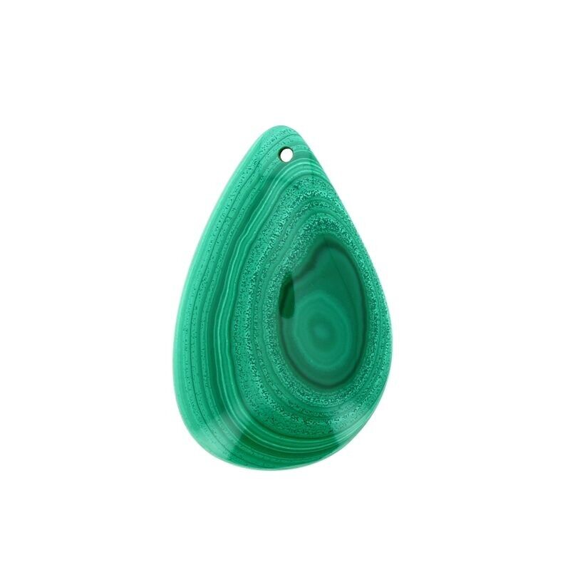 Ciondoli in vera malachite 37 x 23 mm