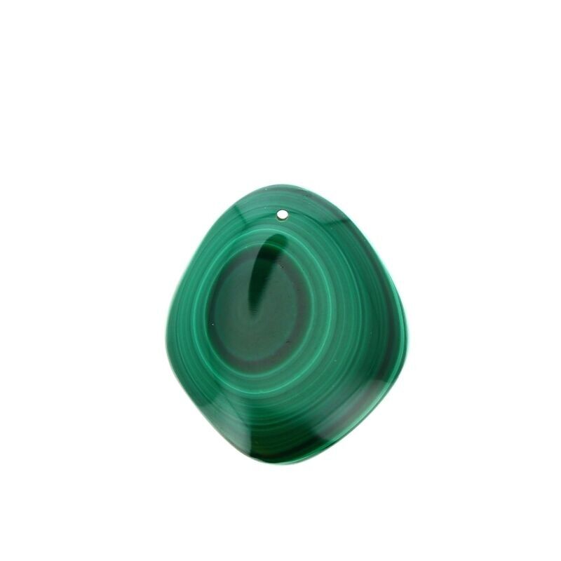 Ciondoli in vera malachite 30 x 26 mm