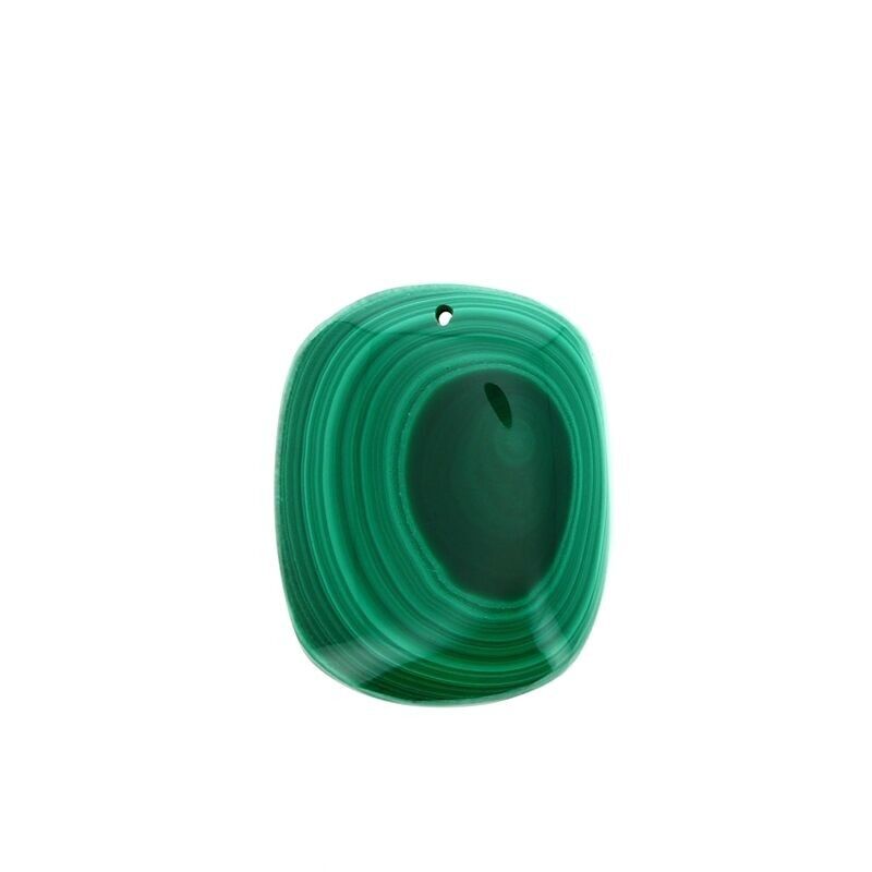 Ciondoli in vera malachite 30 x 24 mm
