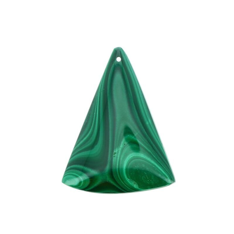 Ciondoli in vera malachite 38 x 28 mm