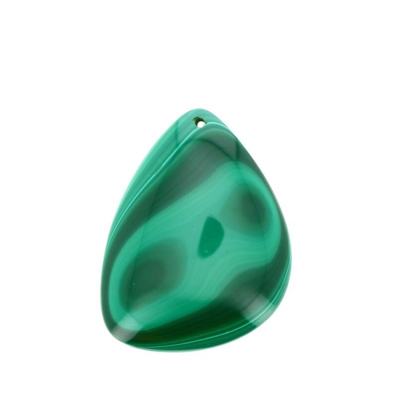 Ciondoli in vera malachite 37 x 30 mm