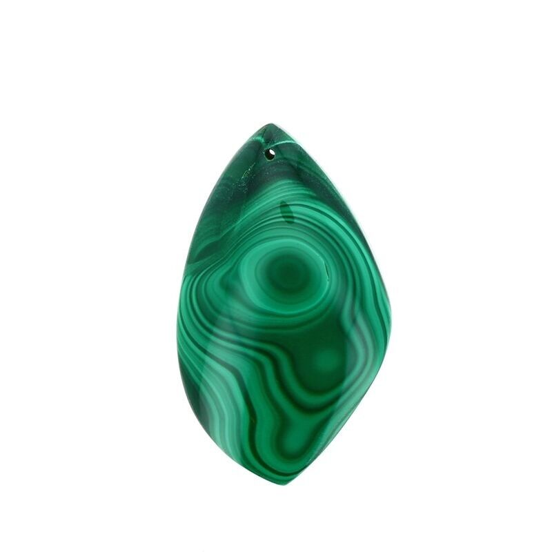 Ciondoli in vera malachite 40 x 24 mm