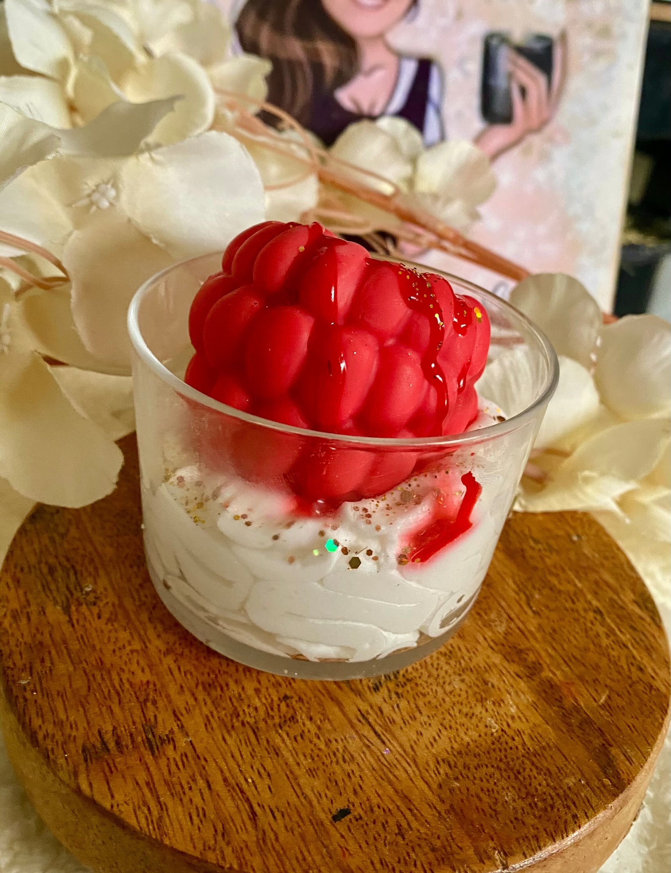 Gourmet candle - raspberry