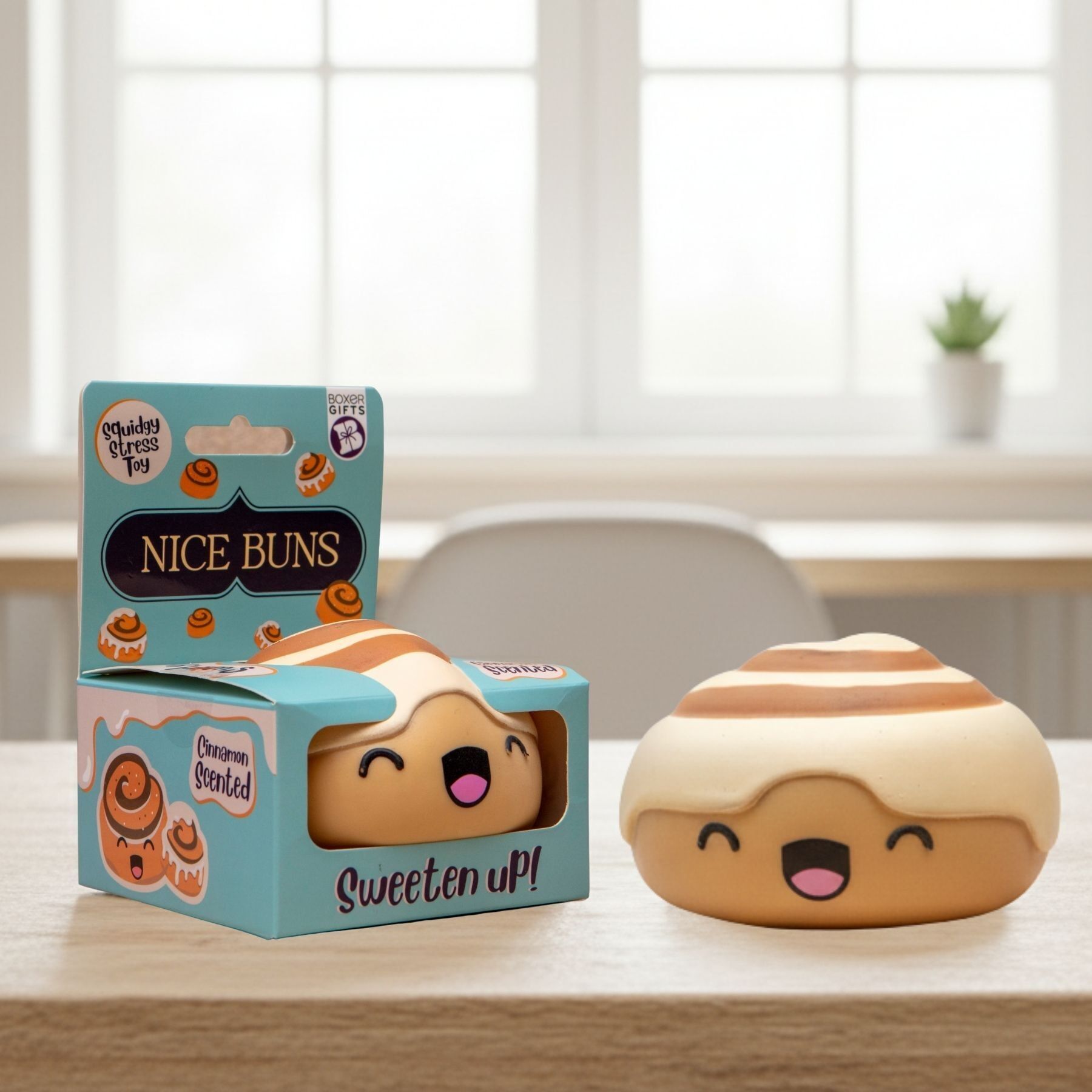 Pelota antiestrés blanda Nice Buns - Divertido juguete antiestrés