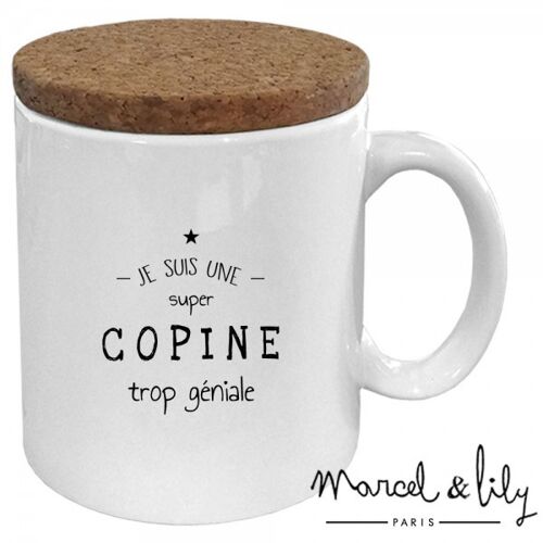 Mug céramique - message - Copine trop géniale