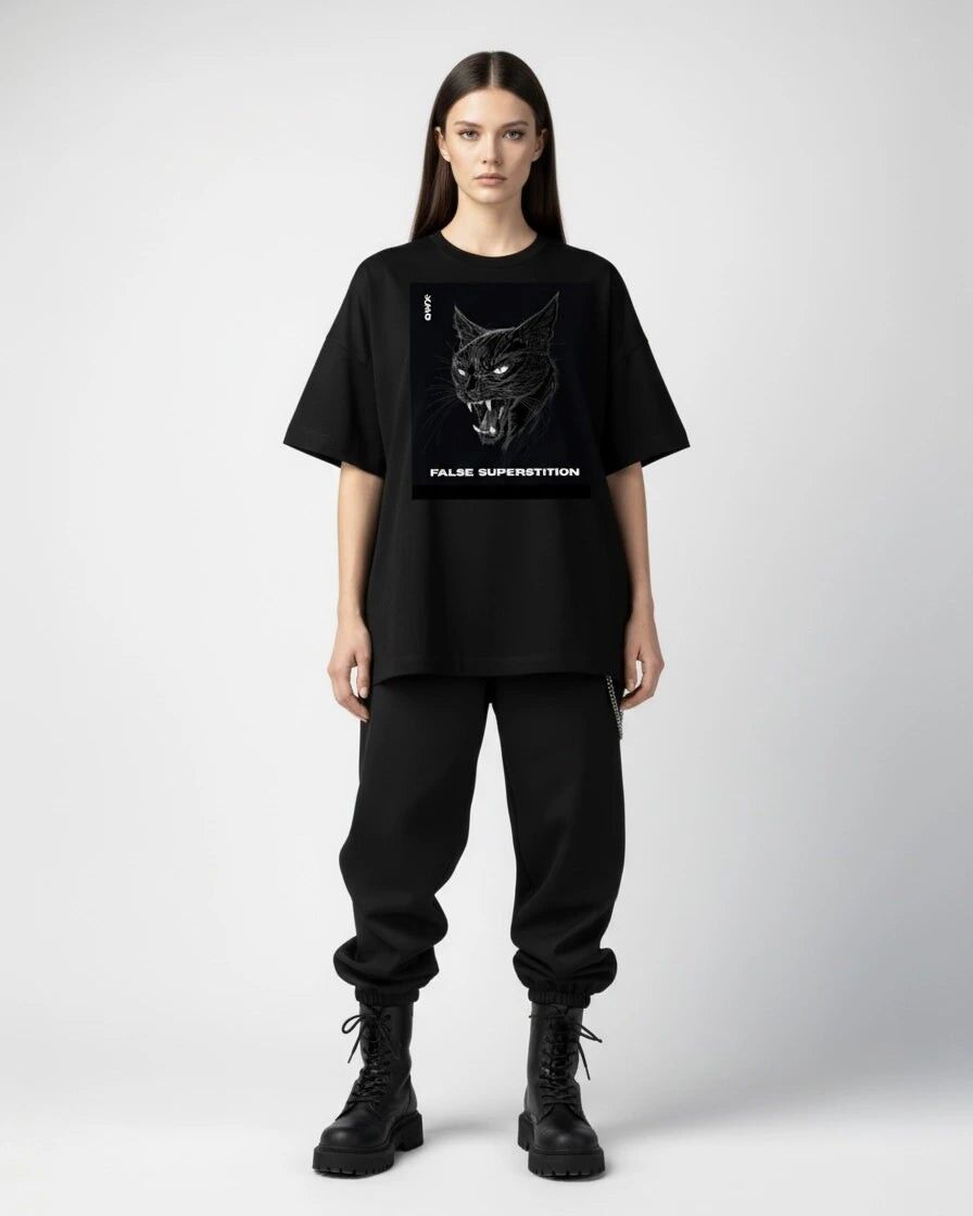 Camiseta Falsa Superstición – Negra