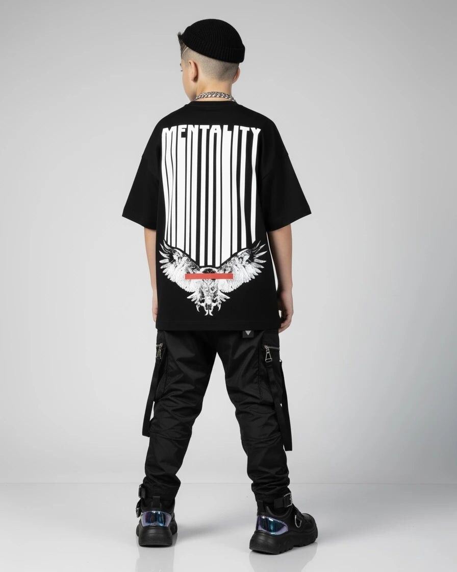 Camiseta Mentality - Negra - Para niños