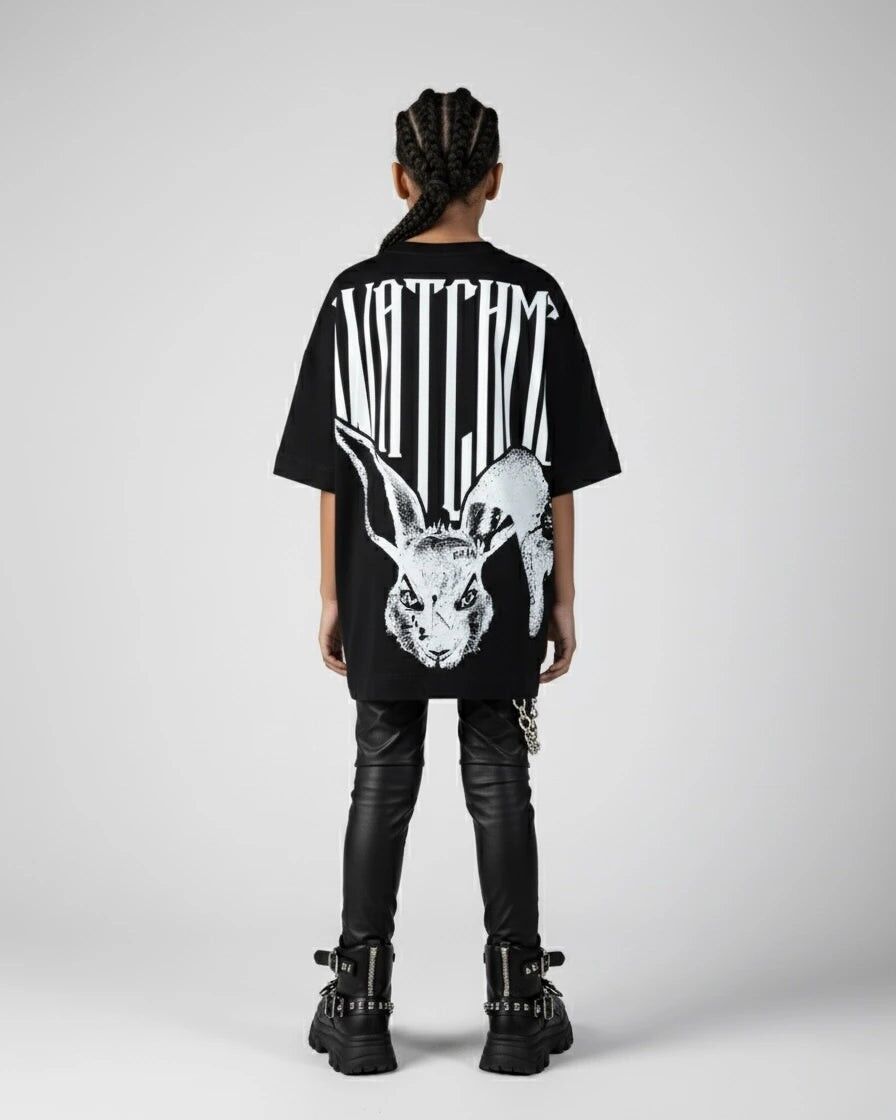 Camiseta «Mírame» – Negra – Infantil