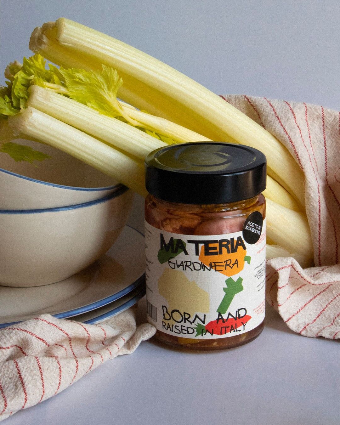 Giardiniera Tagliata a Mano con Aceto di Kombucha (300g)