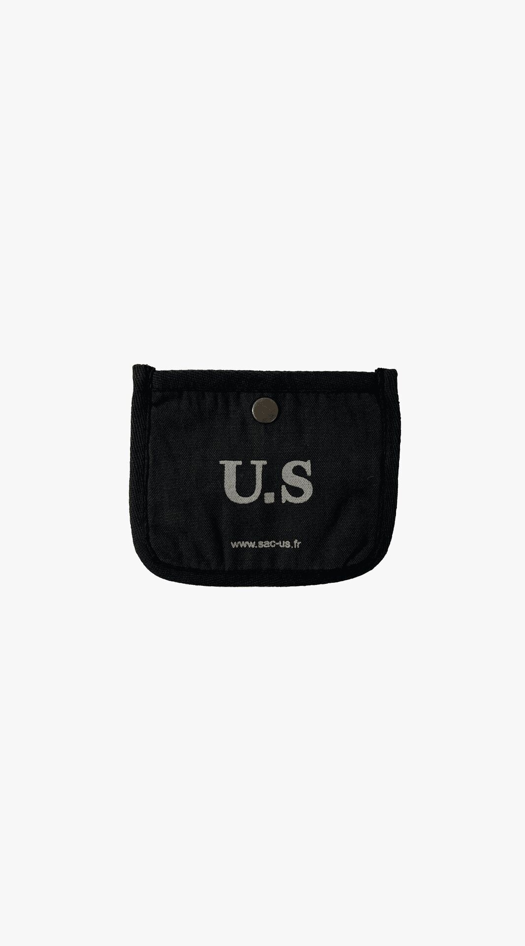 Black canvas wallet