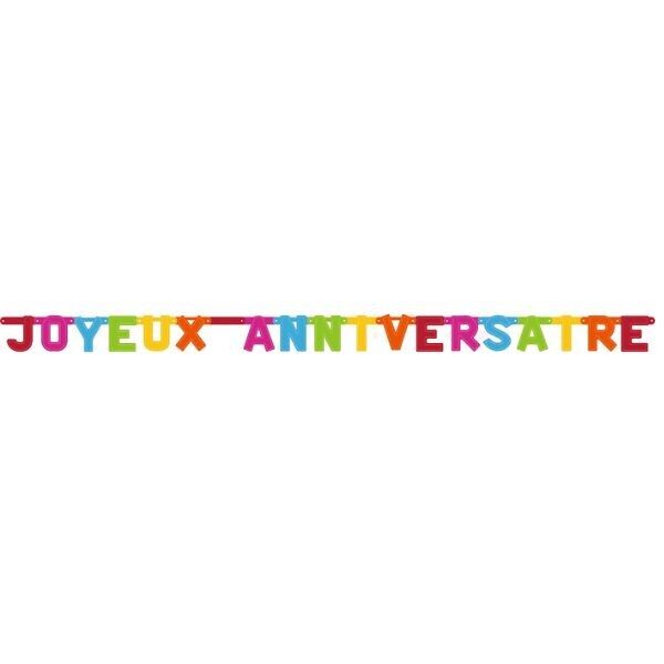 Letterbanner Joyeux Aniversario
