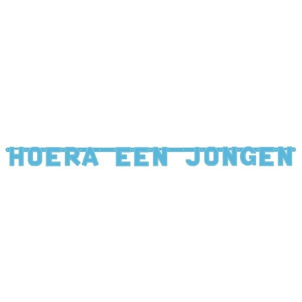 Letterbanner Hoera een Jongen