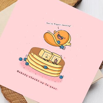 Carte mignonne de crêpes | Cartes de vœux mignonnes 3