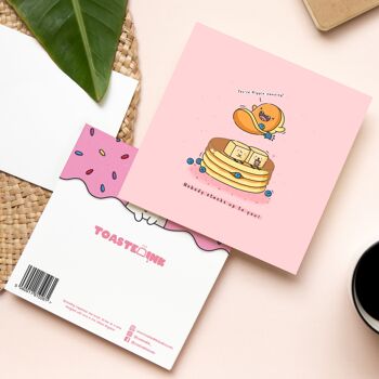 Carte mignonne de crêpes | Cartes de vœux mignonnes 5