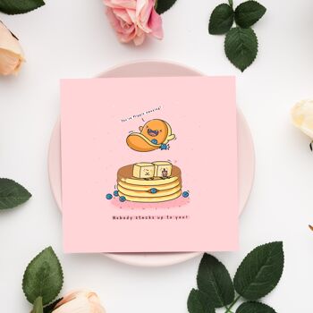 Carte mignonne de crêpes | Cartes de vœux mignonnes 6