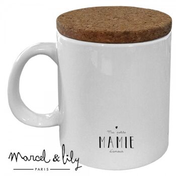 Mug céramique - message - Ma petite mamie chérie - fête des grands-mères 2