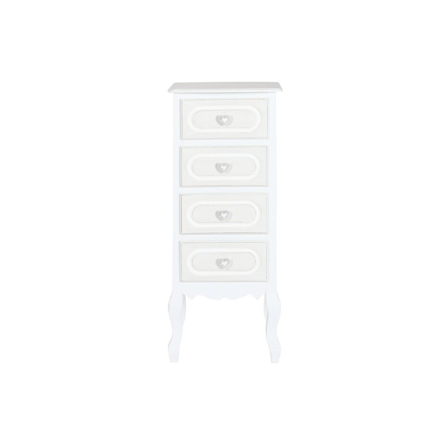 Chiffonnier en bois MDF 40x36x100 blanc MB220009