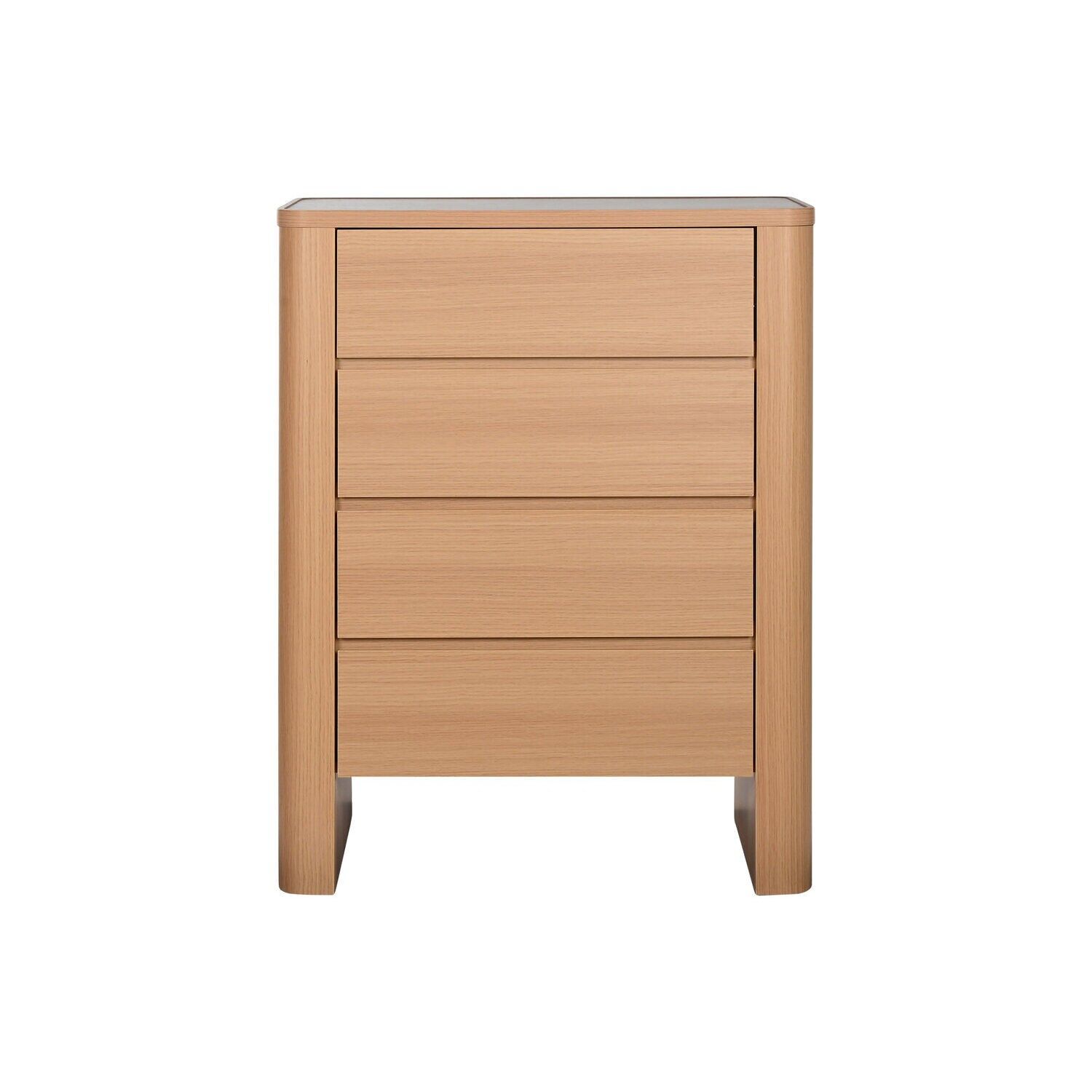 Chiffonnier en marbre MDF 76x40x100 travertin MB217310