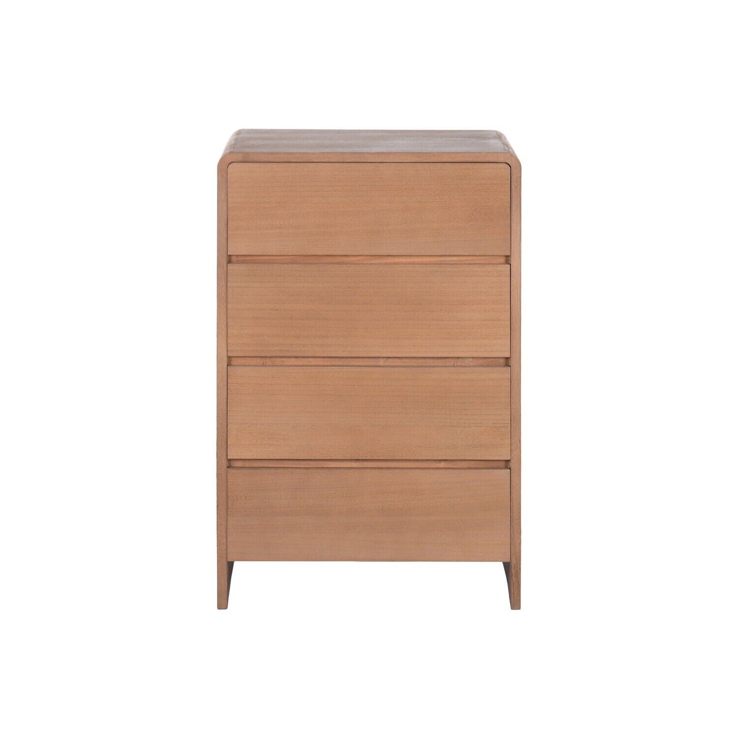 Commode en orme de paulownia 60x40x94 4 tiroirs MB222830