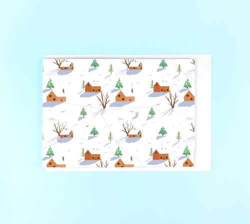 Winter Pattern Christmas Card