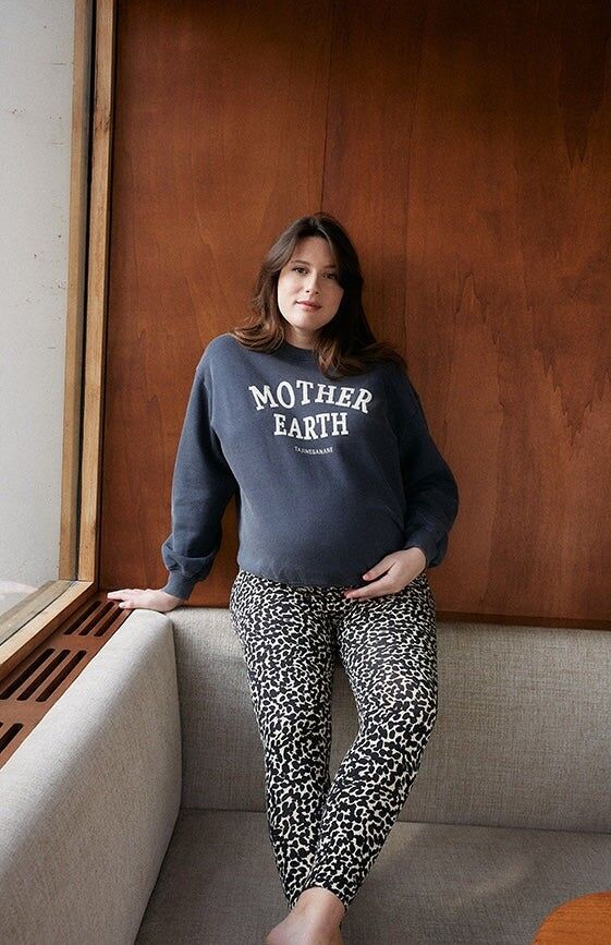 Felpa con cappuccio "Madre Terra Pregnancy" - AKS