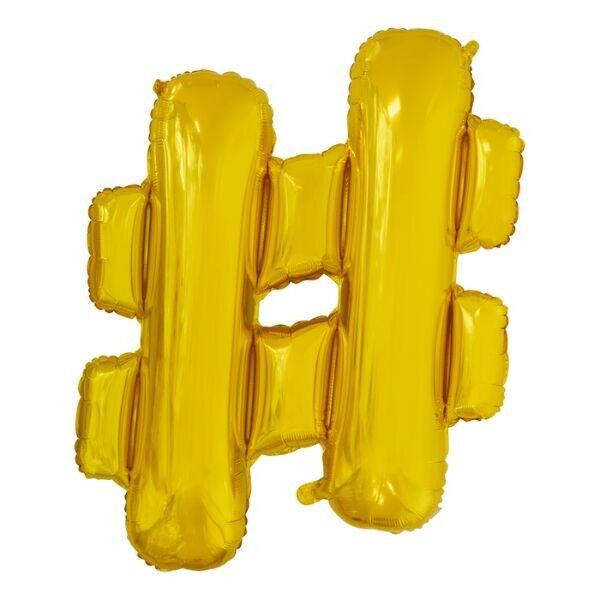 Globo metalizado de 34 pulgadas # dorado