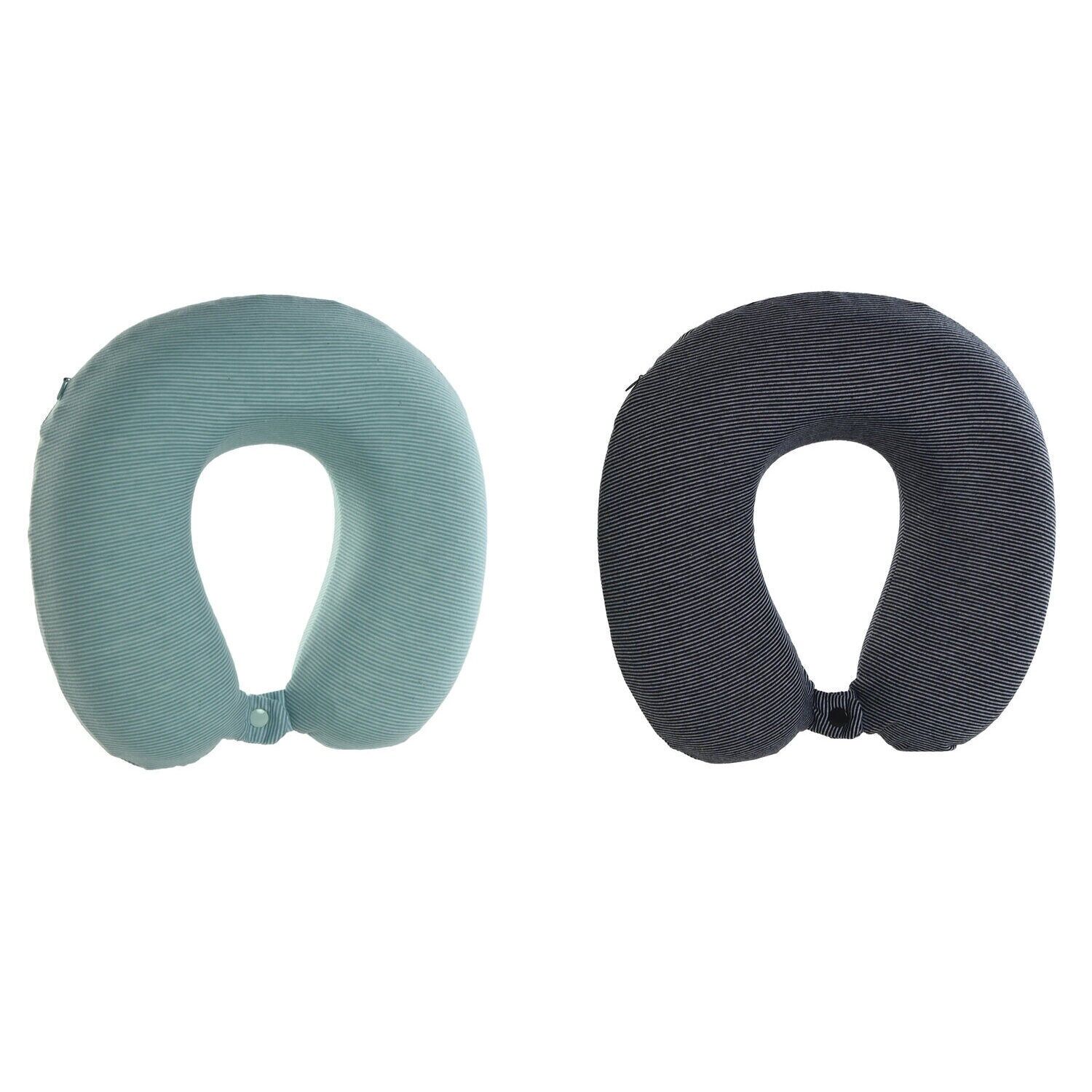 Polyester travel cushion 30x30x10 memory foam 2 assorted RC218984