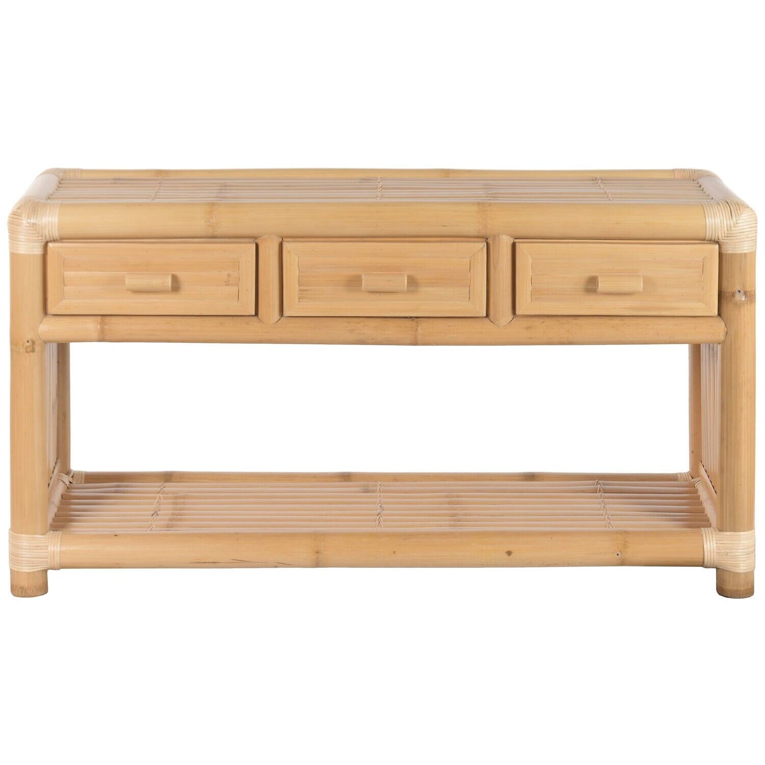 Console en rotin de bambou 150x52x75 27.18 naturel MB221752