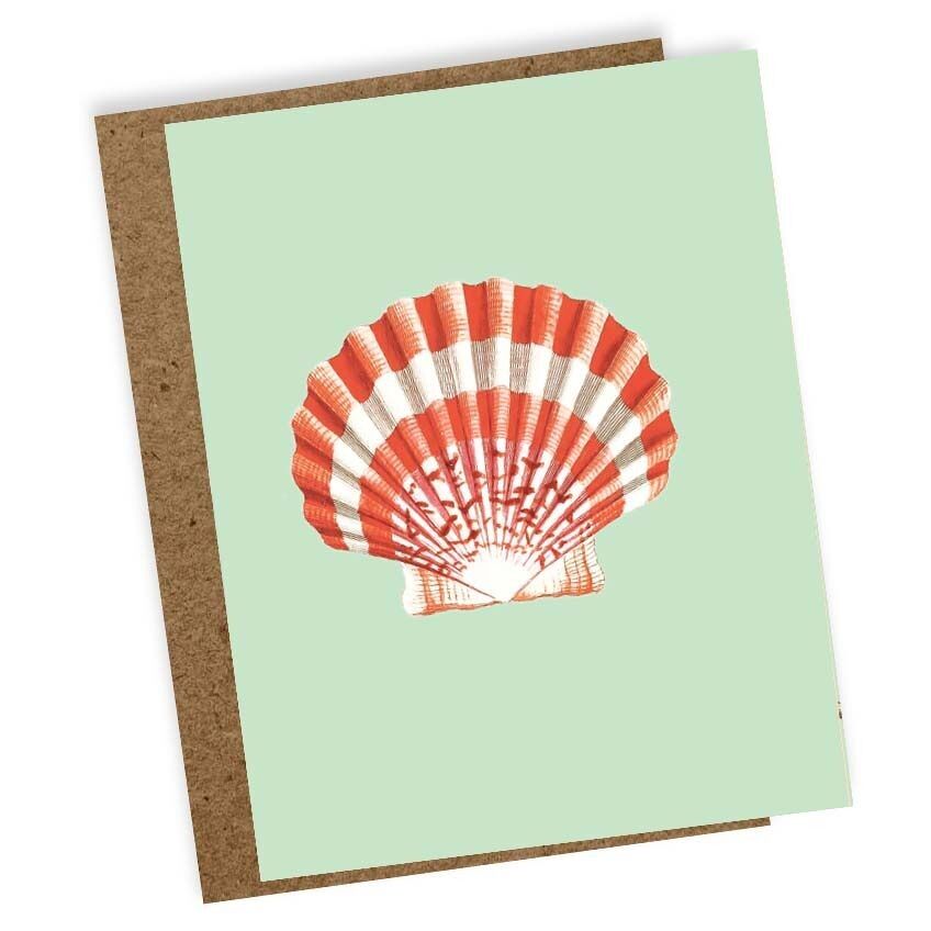 Mini biglietto d'auguri Pellegrino (conchiglia)