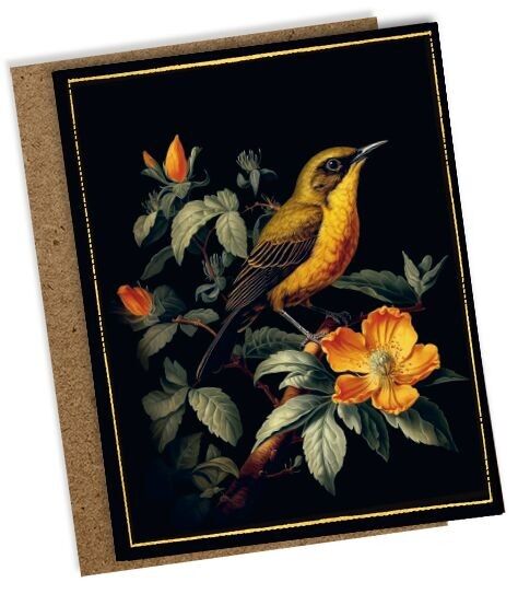 Mini biglietto di auguri a forma di uccello