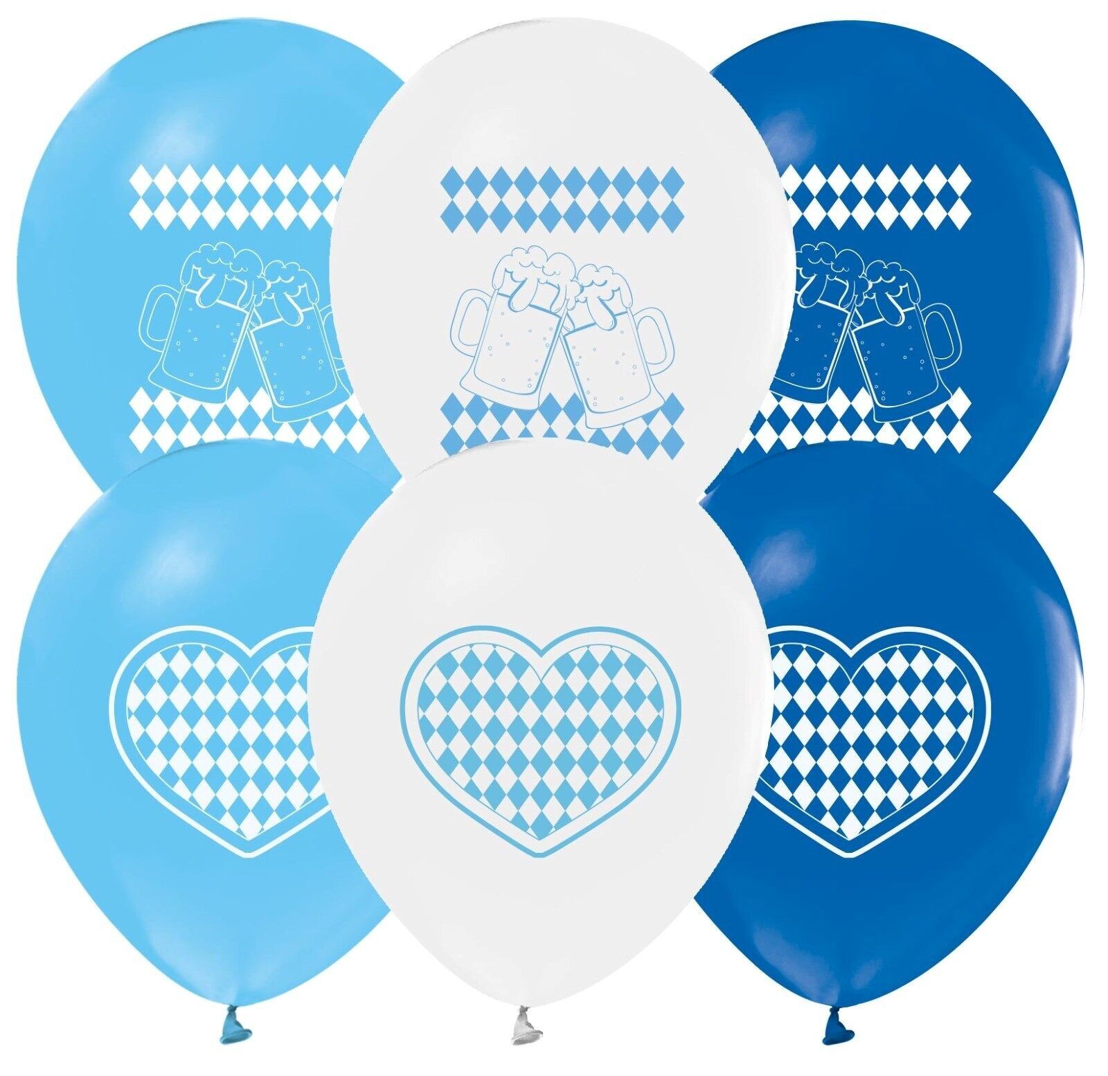8 globos de 12 pulgadas de Baviera con estampado