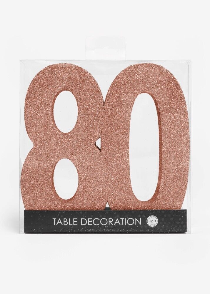 Decoración de mesa oro rosa 80